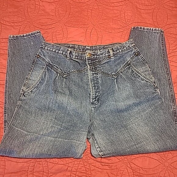 ROCKY MOUNTAIN Denim - Vintage ROCKY MOUNTAIN JEANS HIGH WAIST BAREBACK WESTERN WOMENS 19/20 (33X29)